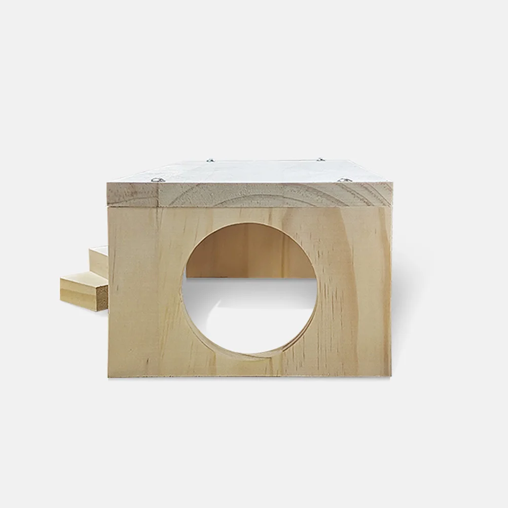 الدرج الدوار قفص خشبي للحيوانات الأليفة الصغيرة متعة تسلق ممارسة منصة الهامستر تسلق سلم الخشب الهامستر #4