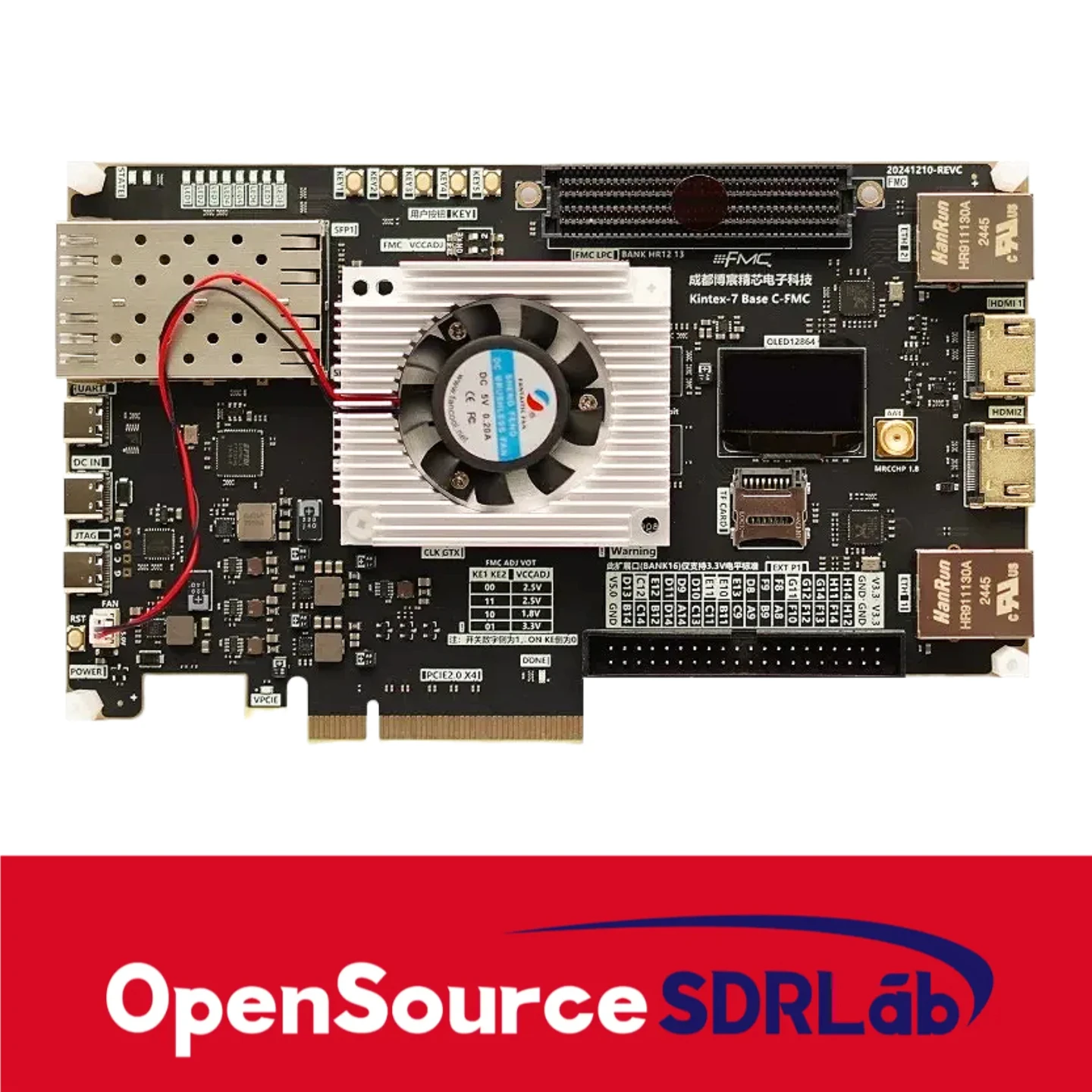 OpenSourceSDRLab FPGA-Entwicklungsboard XC7K325T Kintex 7-Basis-FPGA-Grundversion-Kit Parallelkomputzen Keine FMC