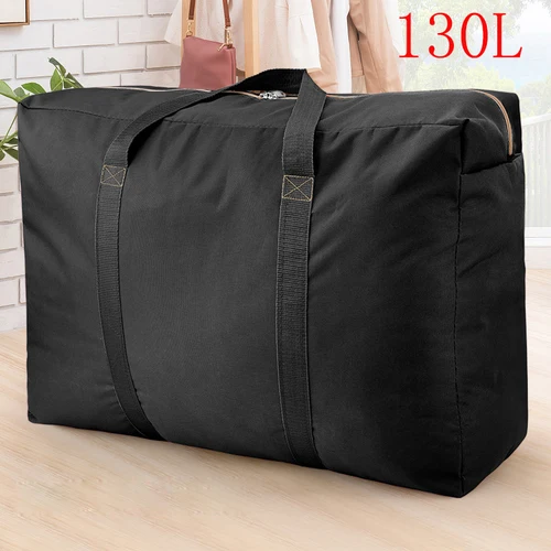 Bolsas de almacenamiento de ropa de viaje portátiles gruesas, bolsa de equipaje de diseño impermeable con cremallera, bolsa de mano para casa móvil, paquete a prueba de humedad