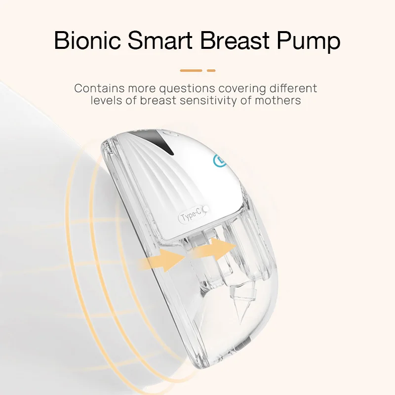 Dr.isla 2Pcs Wearable Breast Pump Hands Free Electric Portable Wearable Breast Pumps BPA-free Breastfeeding Milk Collector