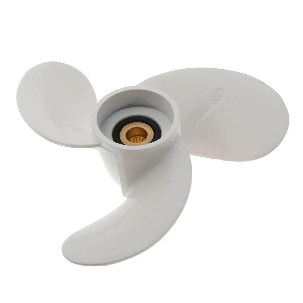 Aluminum Alloy Marine Propeller 2.5 White Finish for 7 1/4 x 6 BS