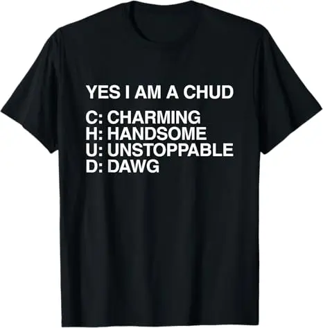 I Love Heart My Chud Lustiges T-Shirt mit Aufdruck Y2k Humor Chud Definition Brainrot Gag Neuheit T-Shirt Geschenk Personalisiert – Detail 3