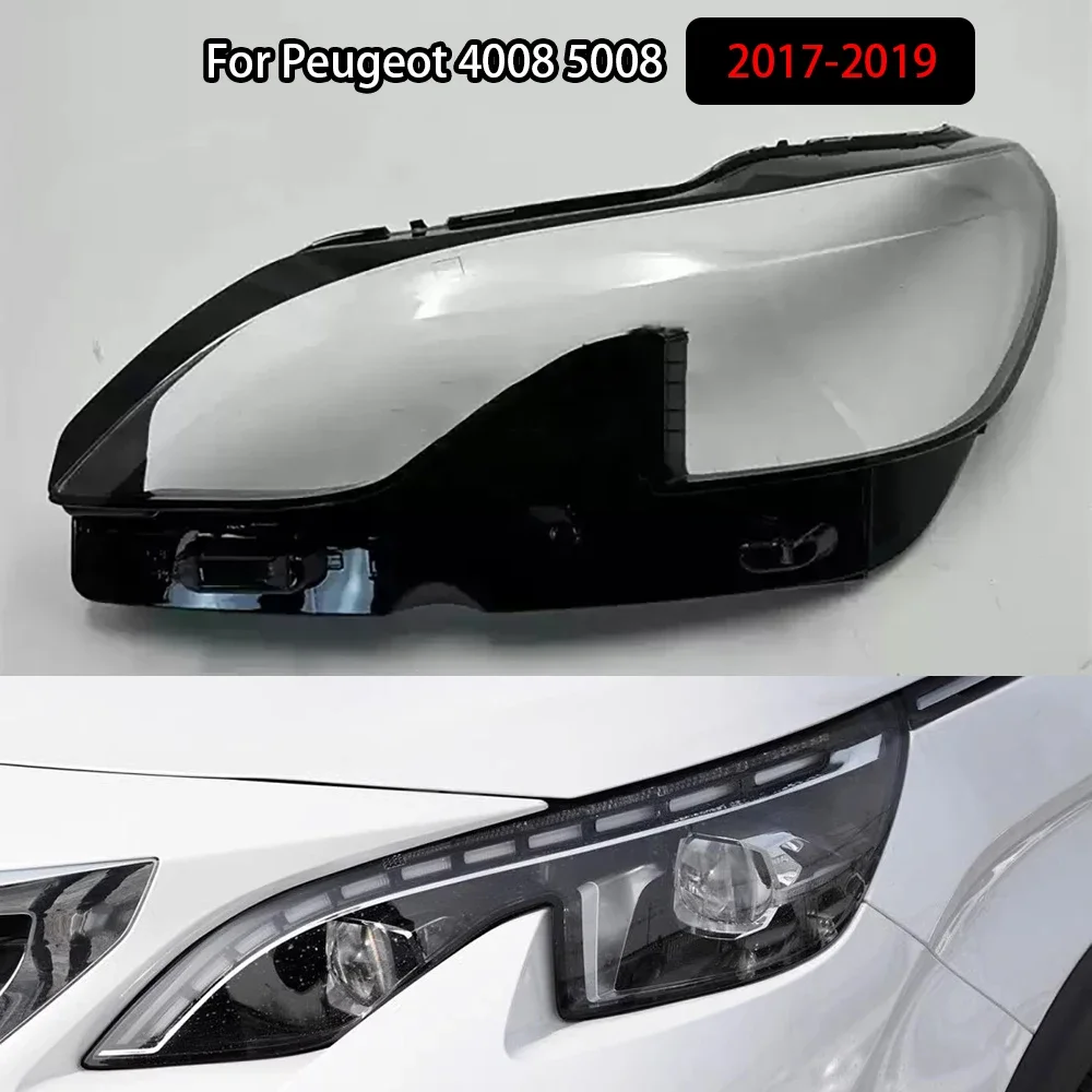 

Крышка фары прозрачная фара для Peugeot 4008 5008 2017-2019, корпус лампы, линза, замена оригинального абажура из плексигласа