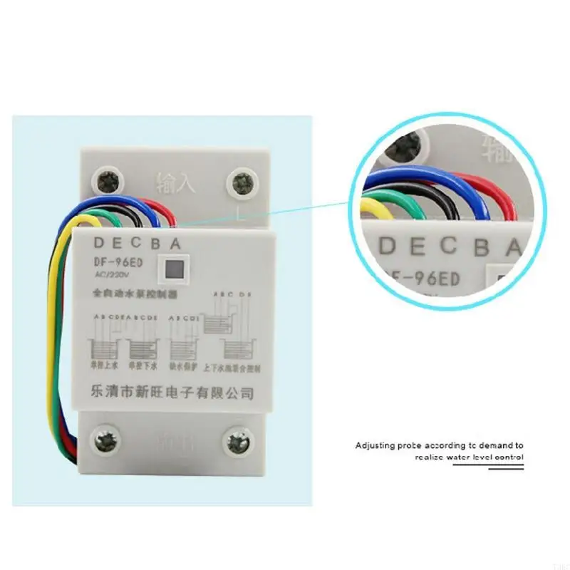 DF-96ED Automatic Water Level Controller 10A 220V for Tank Liquid Height Detection Cistern With 3 Probes