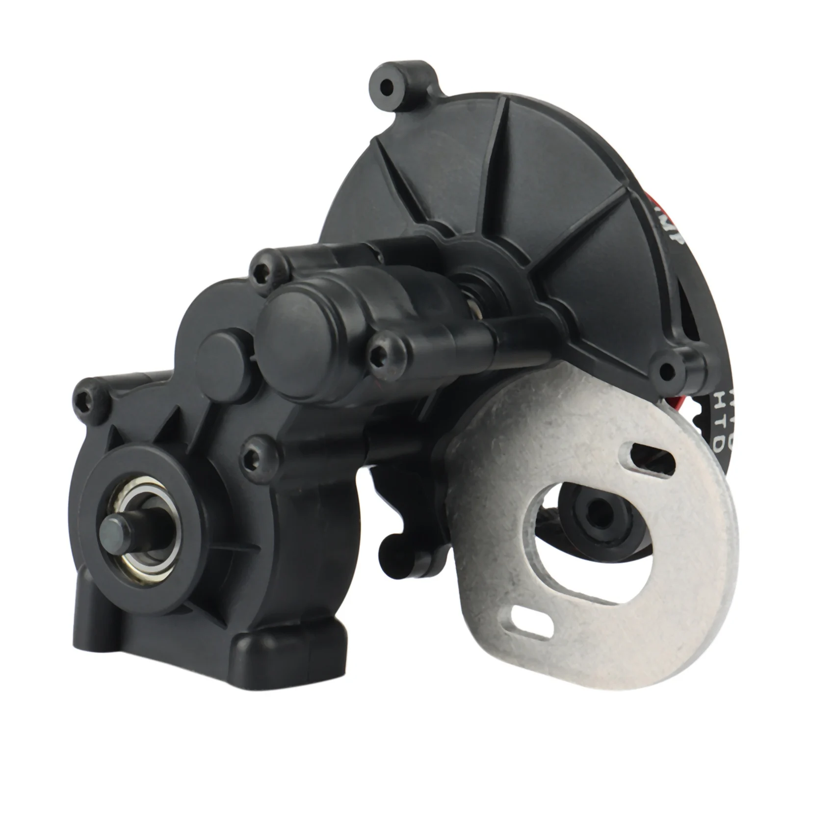 

CYGJ-Belt Drive Gearbox Transmission Box With 3.2Mm Motor Gear For Axial SCX10 SCX10 II 90046 90047 1/10 RC Crawler Car