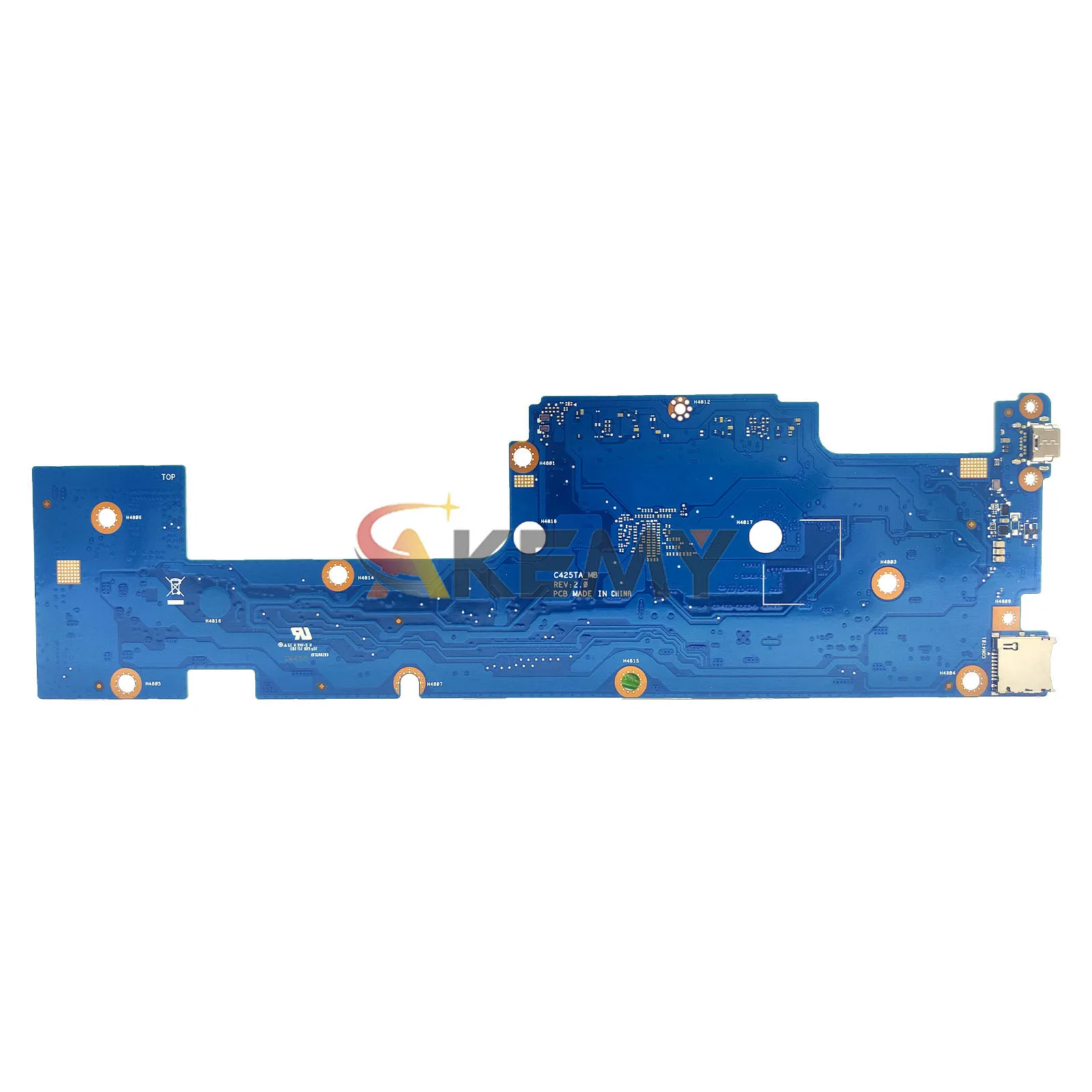 C425TA Laptop Motherboard For ASUS Chromebook C425T C425TA Notebook Mainboard With I3 I5 I7 CPU Fast Shipping Stk 100% Tests OK
