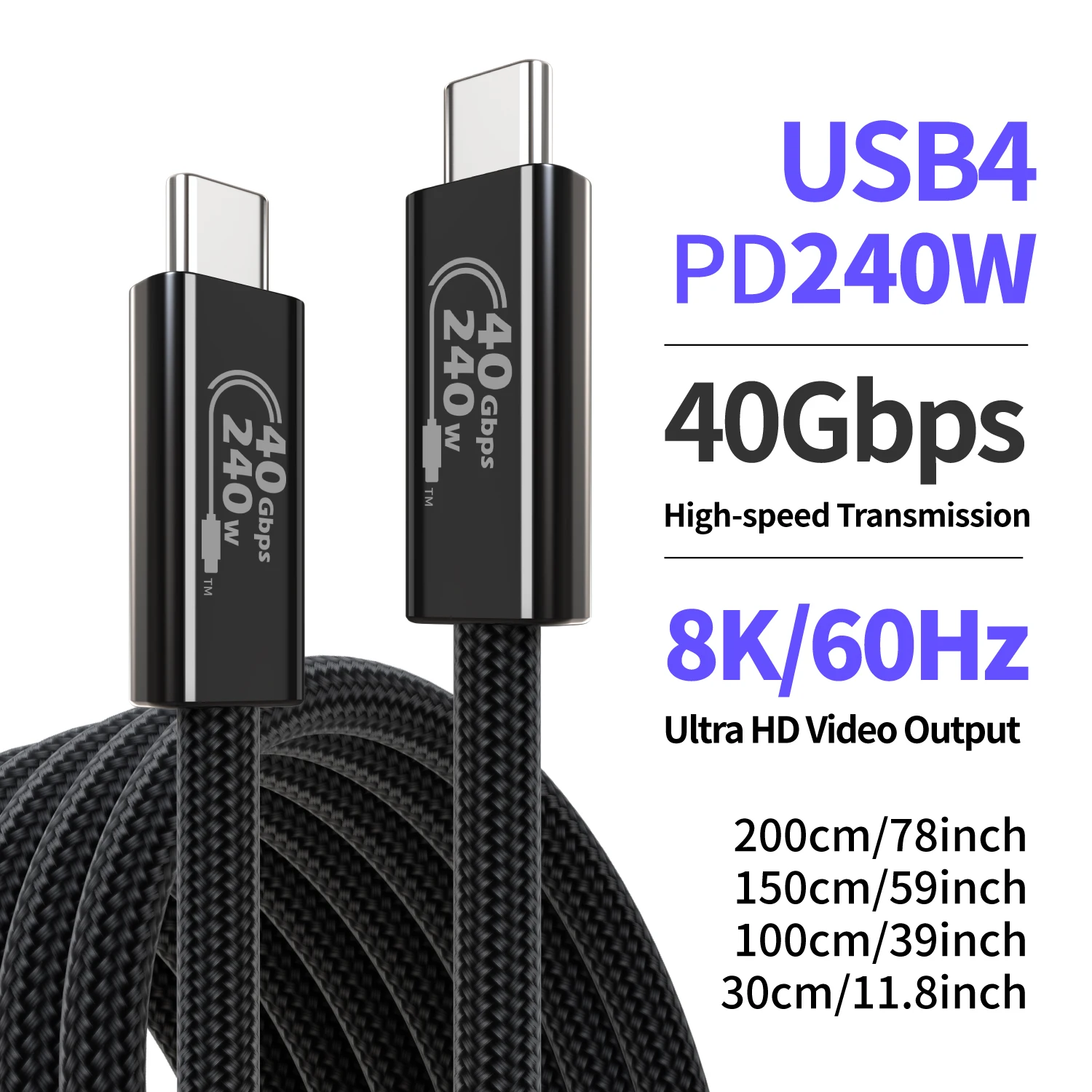 240W USB4 Cable 40G… - image