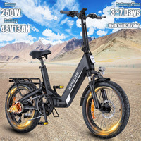 ENGWE L20 3.0 BOOST Electric Bicycle 250W Motor 48V13AH Lithium Battery Hydraulic Disc Brake Electric Bike 20*3 inch Tire E-Bike