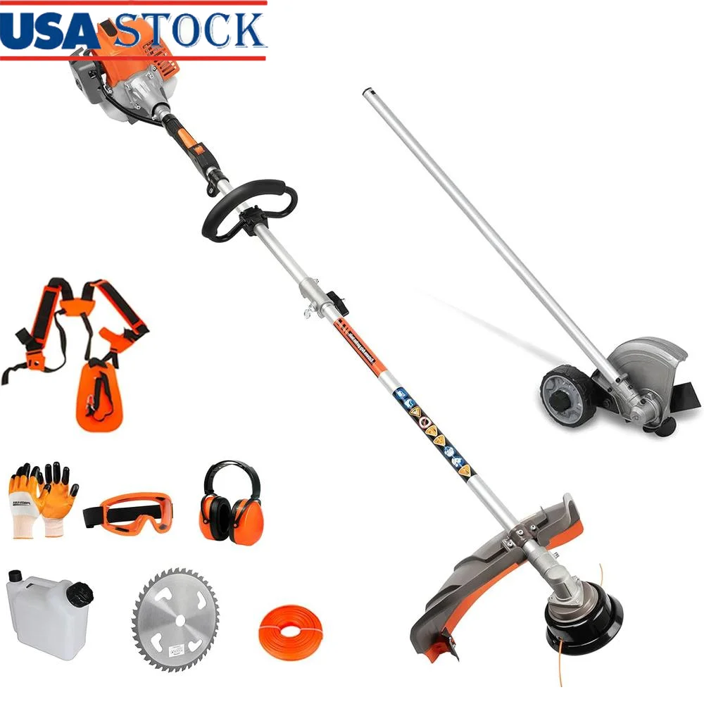 가스 구동 EPA 인증 엔진, 2 사이클 잡초 제거기, 와커 스트링 트리머, 엣지, 3 인 1 브러시 커터, 강력한 1 HP 17 인치, 26cc
