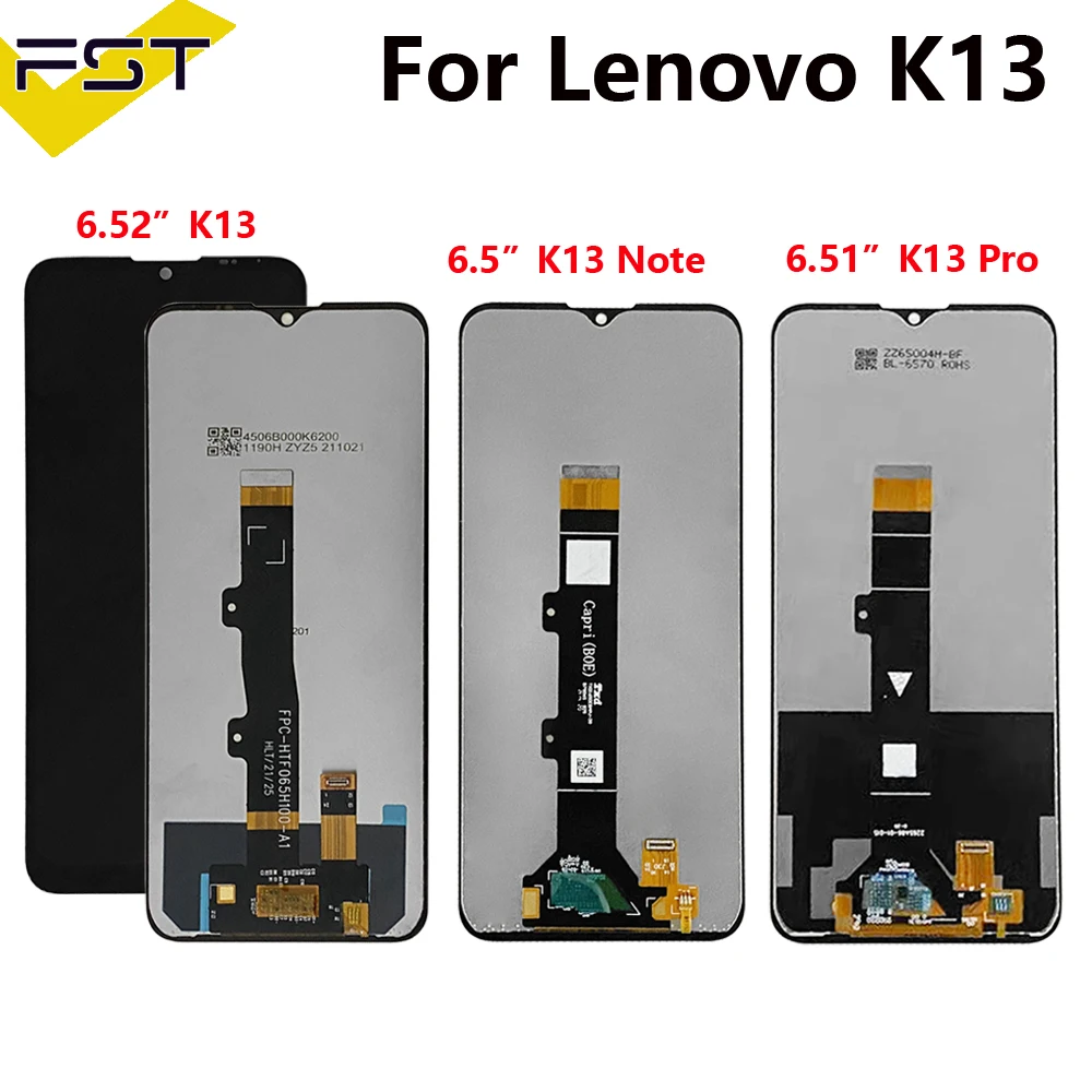 Original Lenovo K13 LCD Display Touch Screen Digitizer Assembly For Lenovo K13 Pro LCD Screen Display K13 Note LCD SCREEN