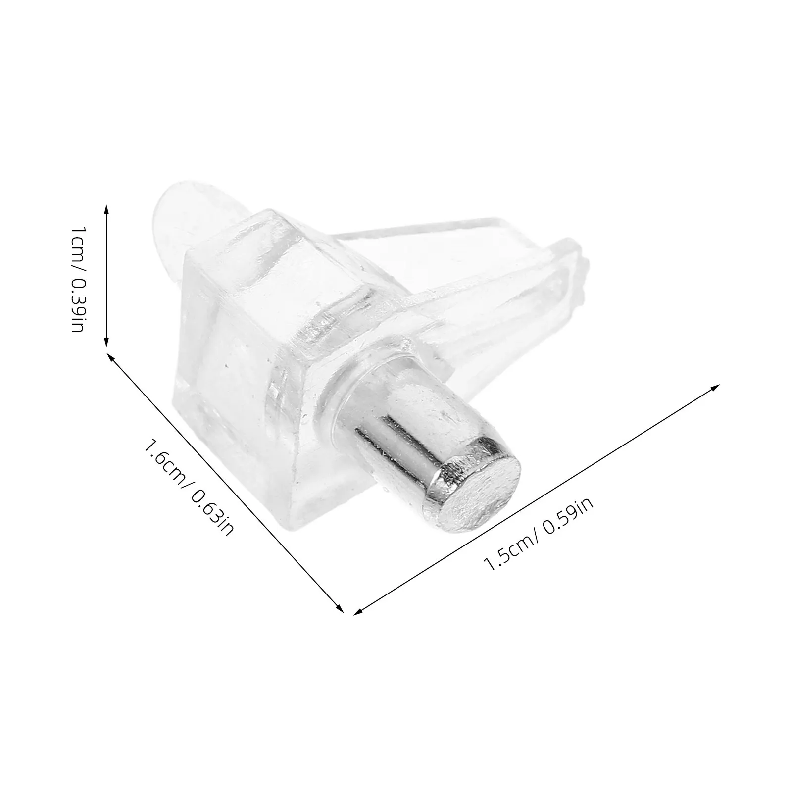 100pcs Shelf Support Pegs Clear Board Nail Hardware Accessories Durable Material Easy Installation Furniture Cabinets