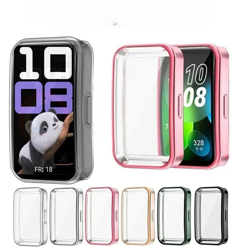 Корпус из ТПУ для Huawei Band 10 9 8, защитная пленка для экрана, бампер, противоударный защитный чехол для Huawei SmartBand 9 10