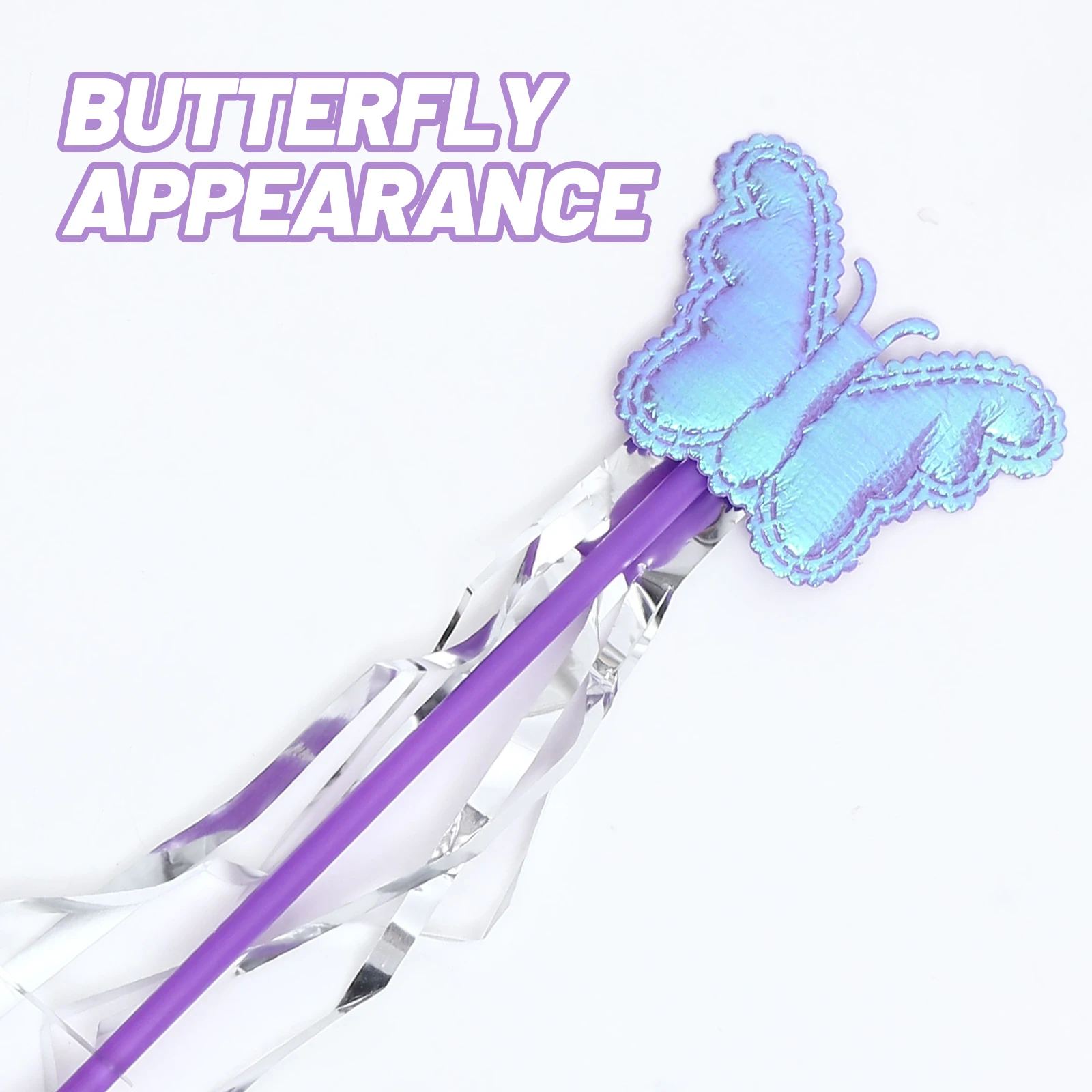 

1 Set Light Up Butterfly Fairy Costume Set Glowing Wing Headband Wand For Cosplay Halloween Christmas Party Decor Accessory