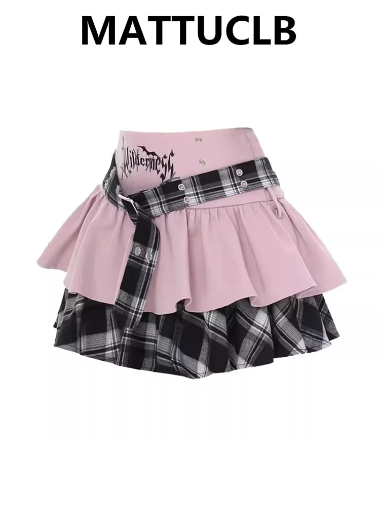 

2025 Autumn Winter Women Harajuku Gyaru 2000s Mini Goth Skirt Cyber Punk Japanese Y2k Design Punk Dark Academia Coquette Micro