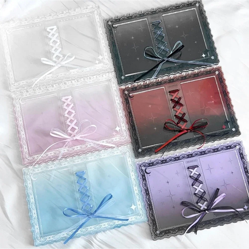New Star Lace Band Acrylic Photo Frame Ins Style Star Chasing Photo Storage Card Frame Creative Decorative Double Storage Frame