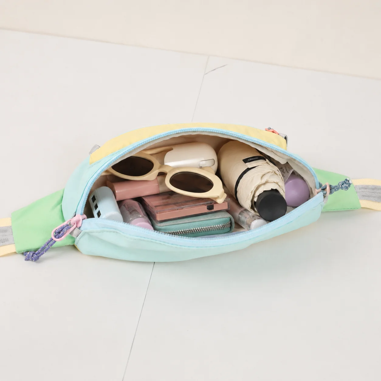 

EcoSloth Color Block Waist Bag Multifunctional Chest Pack Outdoor Sports Bag Travel Crossbody Bag Multi-Pocket Coin Purse