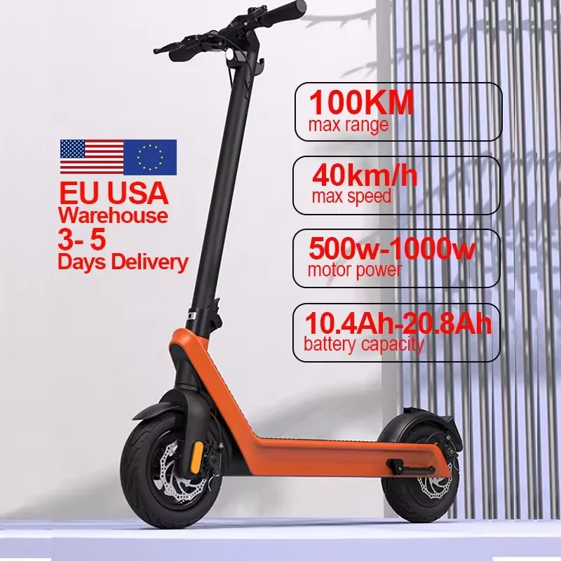 

Europe Warehouse 1000W Electric Scooter For Adults X9 Model With 40Lithium 10Ah Big Capacity Battery Big Wheel Foot Scooter