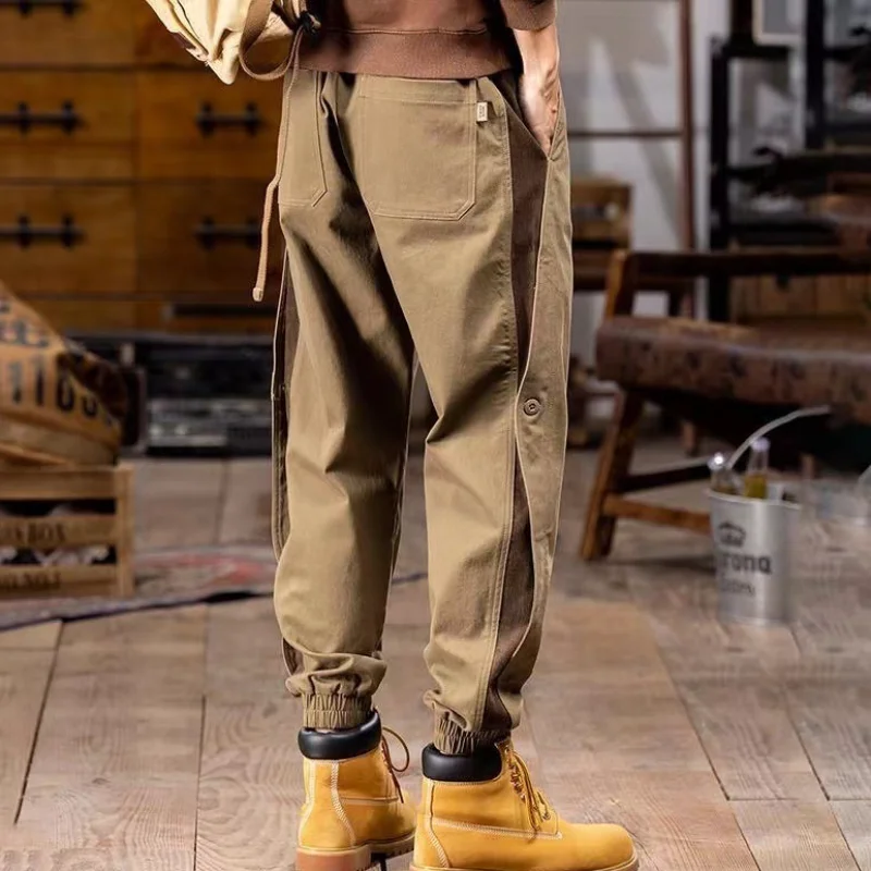 

Мужская одежда, спортивные штаны больших размеров M-8XL, мужские весенне-осенние универсальные мужские прямые брюки для отдыха, комбинезоны, шаровары, новинка