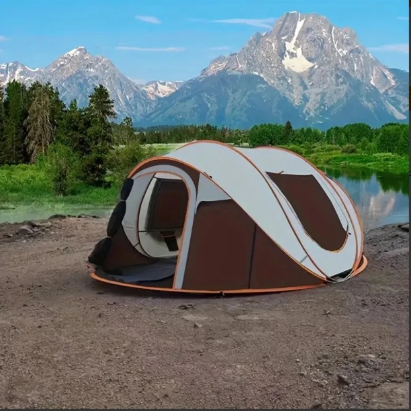 

Boat type quick-opening tent outdoor folding portable camping overnight rain and sun protection automatic quick-opening beach