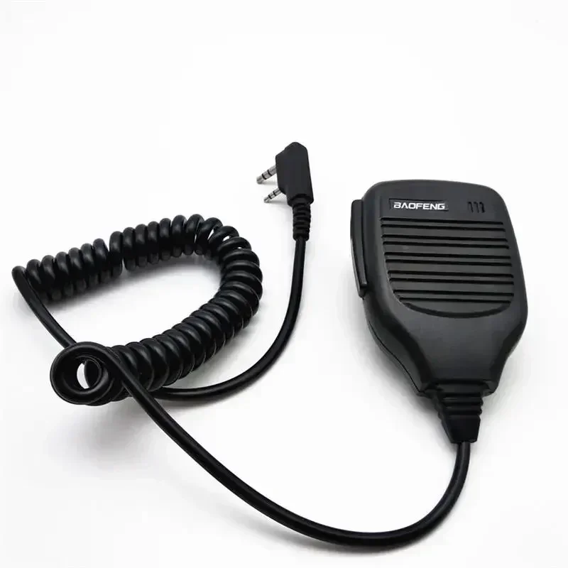 Microfone de alto-falante portátil, PTT MIC, acessórios tangentes, apto para Talkie Walkie Talkie, apto para Kenwood, Baofeng UV 5R, 888S, H777, RT5R, RT622