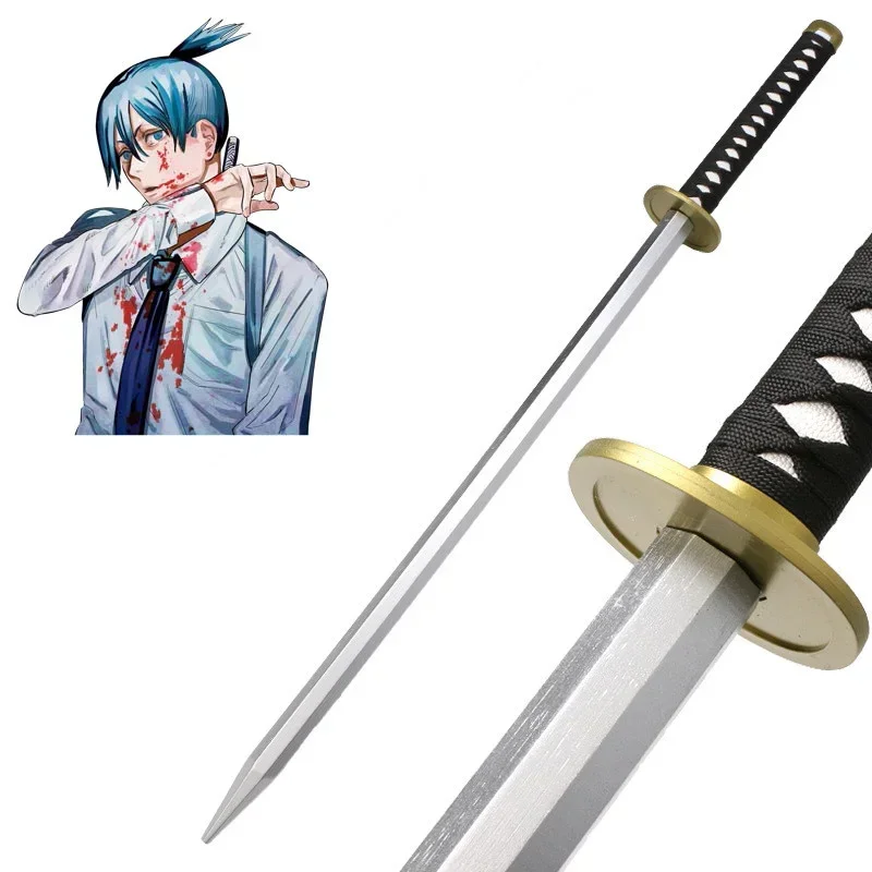 Cosplay motosserra homem anime katana arma de madeira role play hayakawa aki 102cm modelo espada