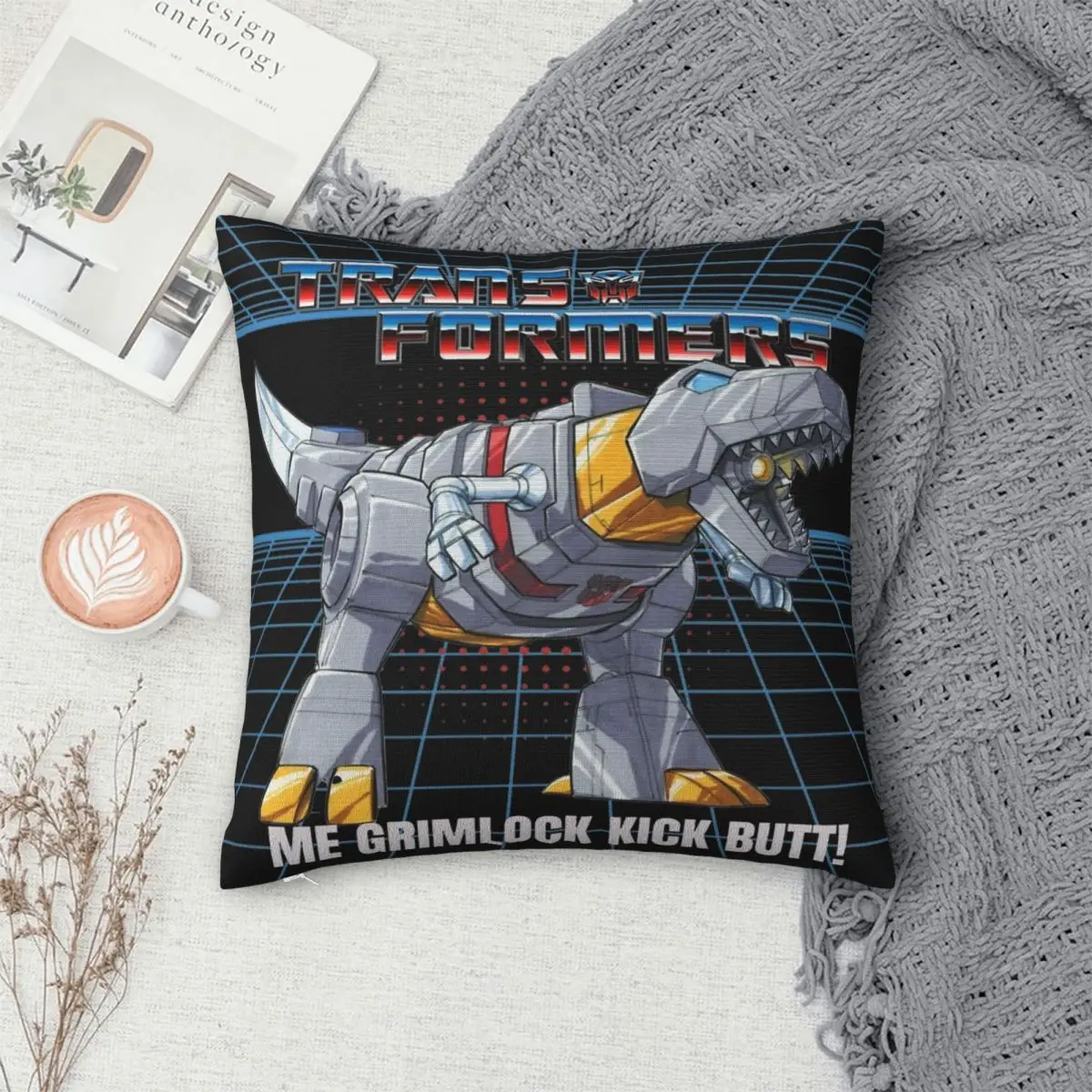 Transformers Grimlock Federe Accessori Fodera per cuscino stampata Fodere per cuscini Decorazioni per la casa Quadrate Dimensioni multiple