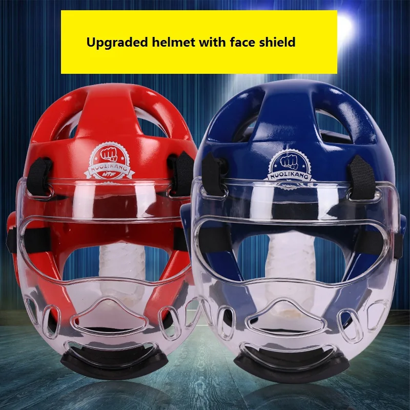 Taekwondo Protective Helmet, Face Shield, Chest Plate, Arm Shin Crotch, Hand and Foot Guards, Daily Training Protector