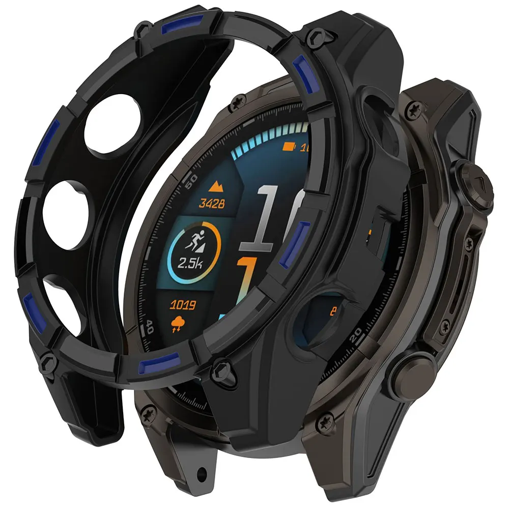 Garmin Fenix8 Solar 51MM 47MM 밴드 스마트 시계 교체 쉘 Garmin Fenix ​​8 Solar 보호 케이스 용 실리콘 시계 커버