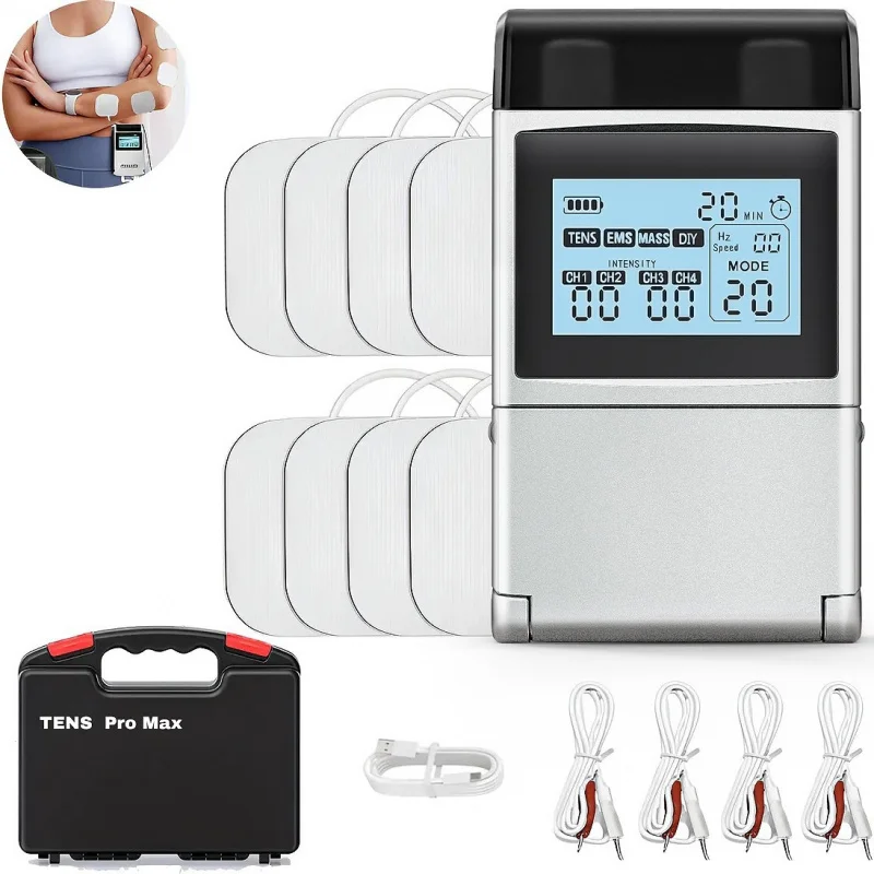 

Многофункциональный физиотерапевтический аппарат MH-1087 с 60 режимами, четырехканальный, для электростимуляции мышц (TENS/EMS) и массажа