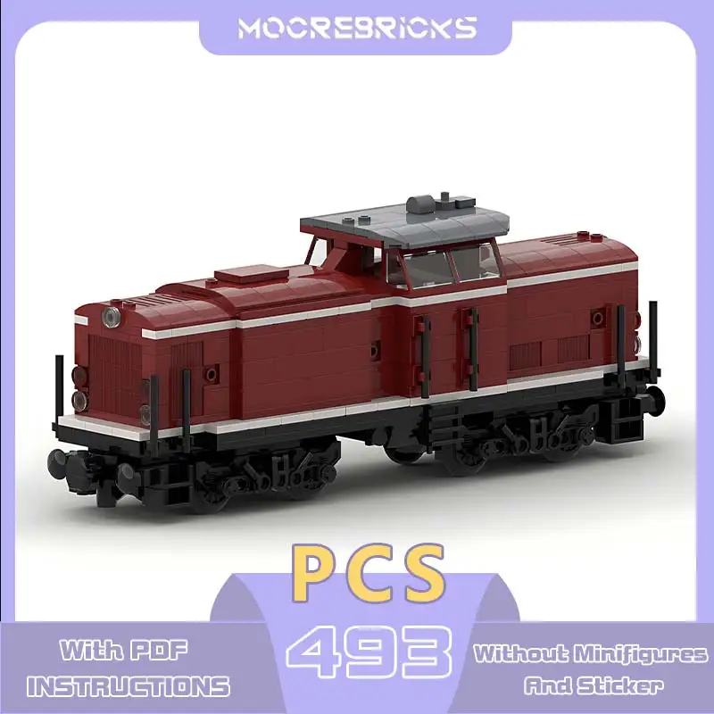 Transportation Series DB-Baureihe V100 Building Blocks Train Toy Model Small Particle Bricks Desktop Decoration Kids Gift