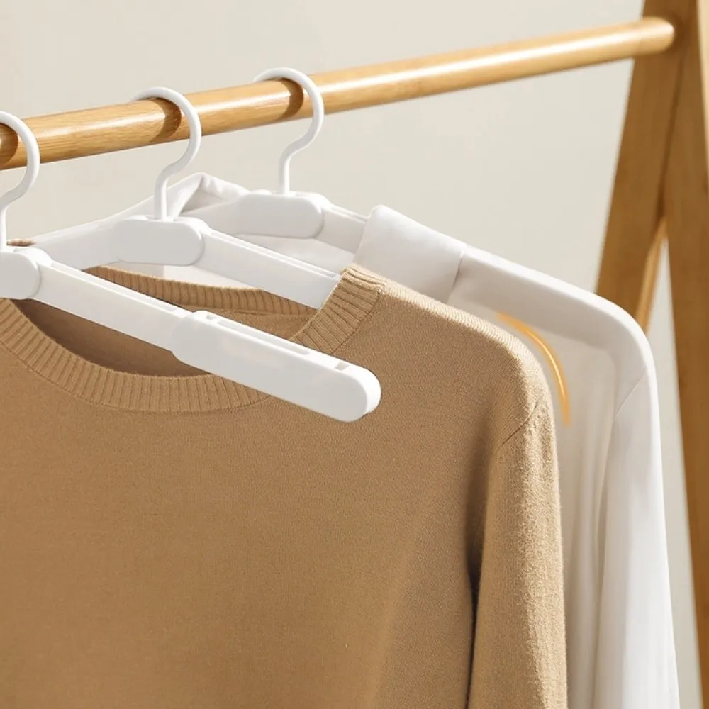 Multi-functional Mini Size Foldable Clothes Hanger Expanded Space Saving Travel Hangers Non-Slip Portable Pant Clips Travel