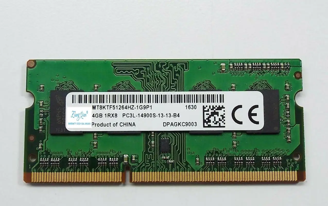 For 4G DDR3L 1866 PC3L-14900S  MT8KTF51264HZ-1G9P1