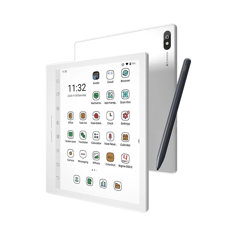 Bigme B7 PRO E-Book-Reader, 7'' E-Ink Elektronisches Buch, 300PPI, 36-Stufen Frontbeleuchtung Augenschonend, 8+256GB, Android 14 OS E-Reader