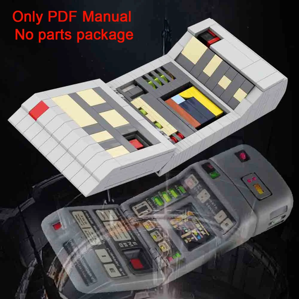 MOC Starfleet TR-580 Tricorder VII Building Blocks PDF Manual TR-580 Tricorder Parts List (Only PDF Manual,No parts）