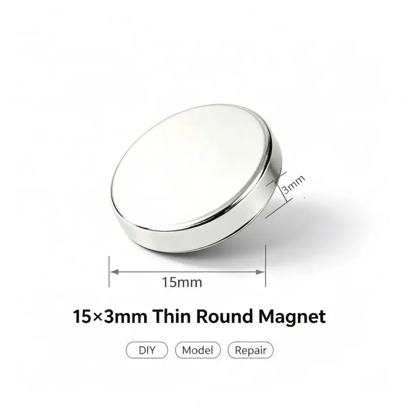 5-80PCS 15x3mm Neodymium Disc Magnets Small Round NdFeB Magnet for DIY Craft Office Industrial