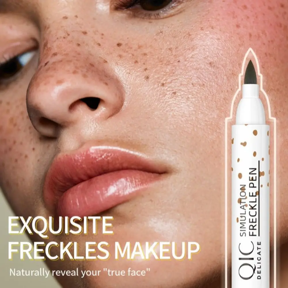 Makeup Tattoo Faux Freckle Pen Portable Natural Liquid Freckle Stamp Long Lasting Lifelike Simulation Face Spot Pen Party