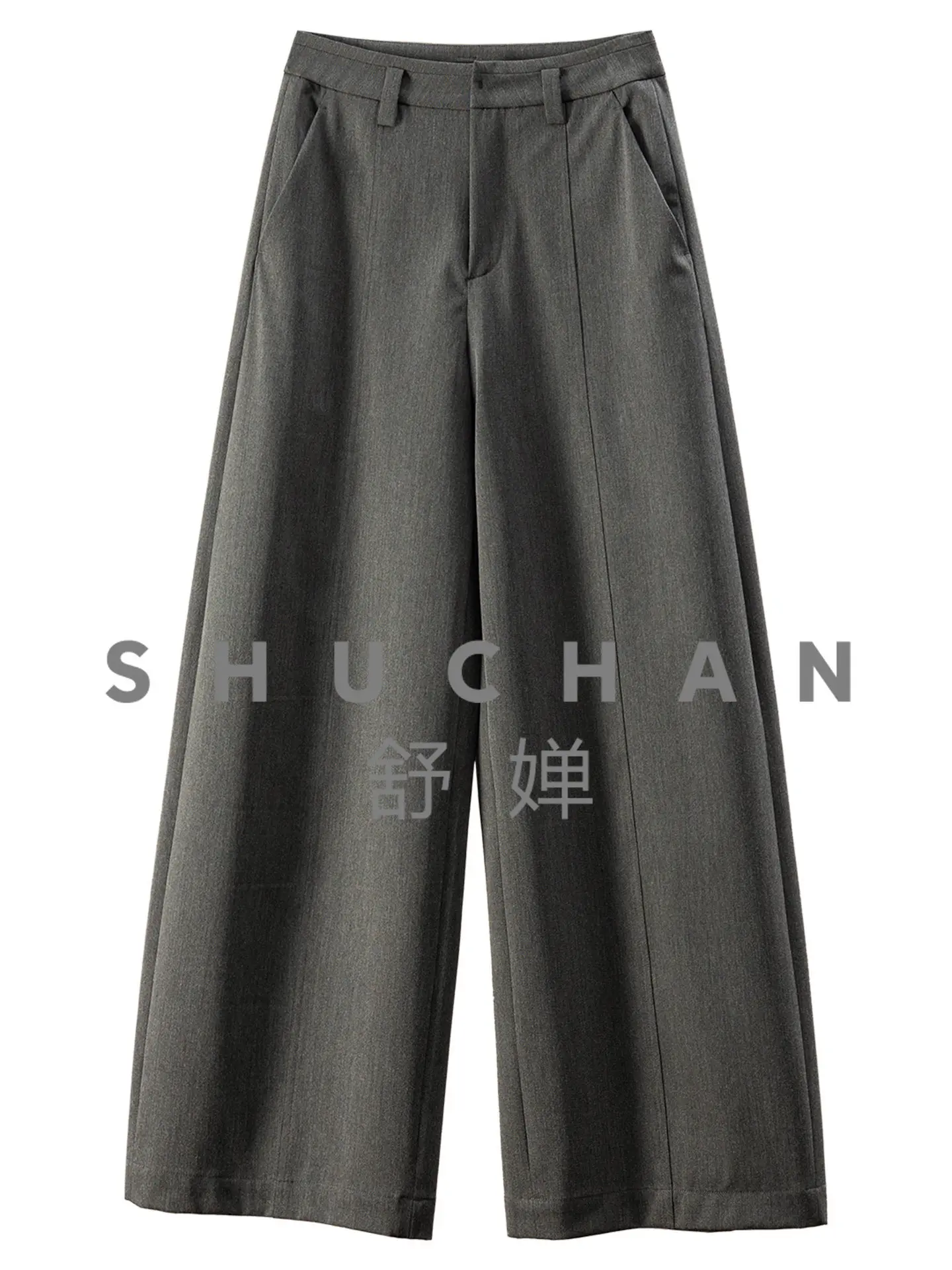

Simple and Does Not Like To Wrinkle High Waist Wide Legs Vertical Straight Pants Women 12M9 Wide Leg Pants Women