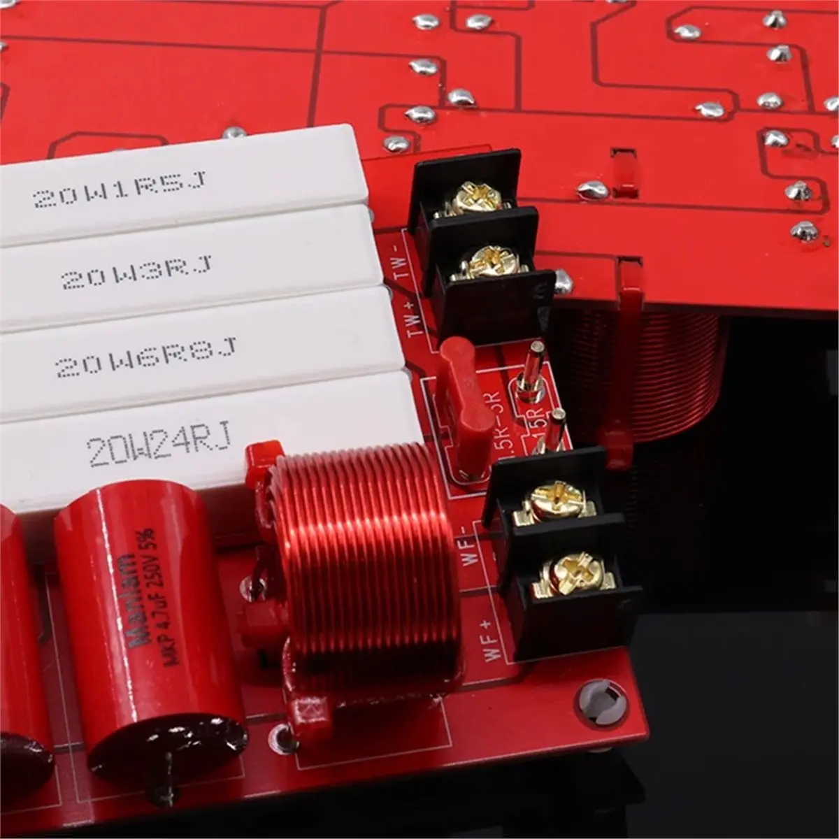 

Новый кроссовер для аудиоколонок Hi-Fi 2026 года, 2-полосный частотный делитель 250 Вт, стерео, с двойными фильтрами, плата комбинированного делителя частот