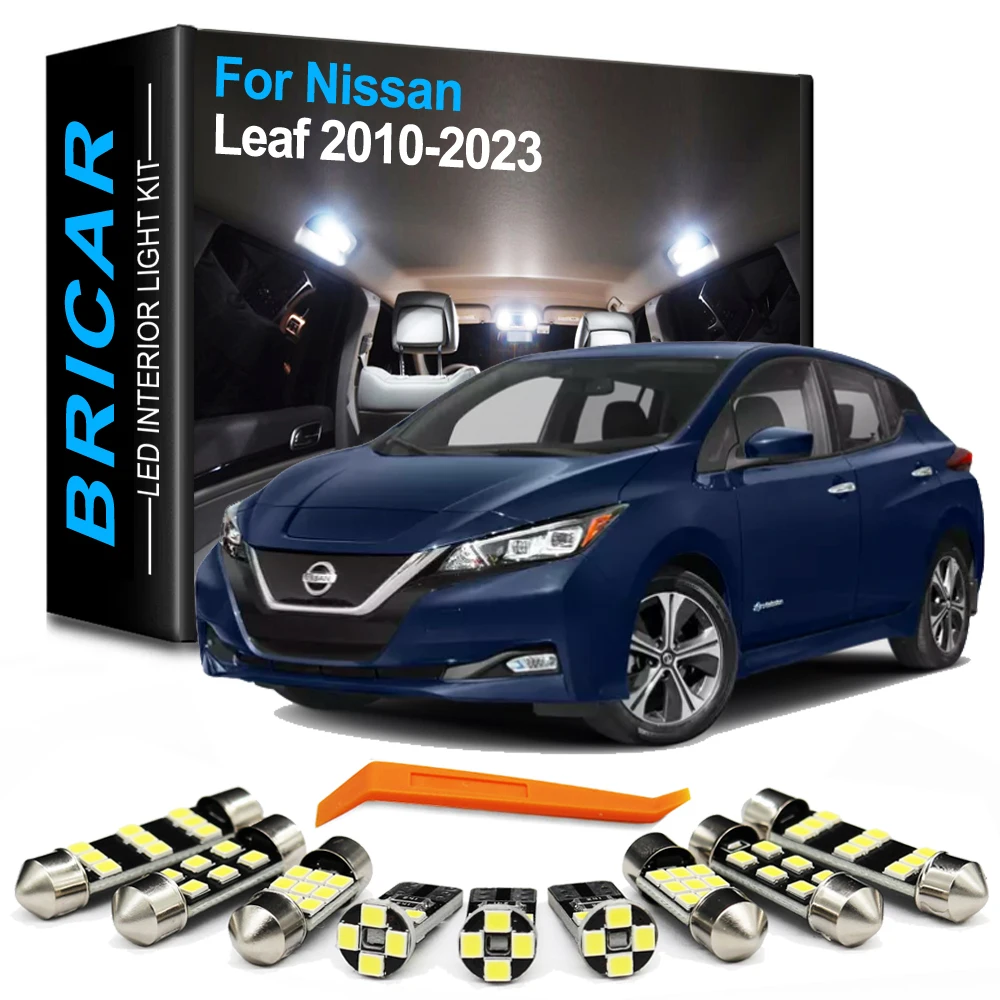 Brlcar Canbus Car Reading Dome Trunk Lamp For Nissan Leaf ZE0 ZE1 2010-2018 2019 2020 2021 2022 2023 LED Interior Bulb Light Kit