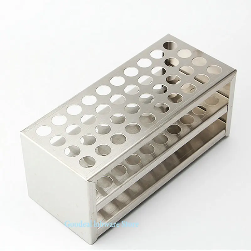 1pcs Lab Stainless Steel Colorimetric Tube Rack Centrifuge Tube Rack Test Tube Holder school experiment Multifunctional Support