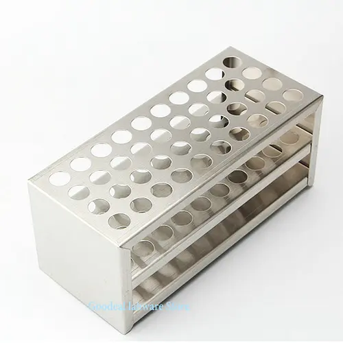 Imagen 2 del producto Soporte para tubos colorimétricos de acero inoxidable, soporte para tubos de centrífuga, soporte para tubos de ensayo, soporte multifuncional para experimentos escolares, 1 Uds.