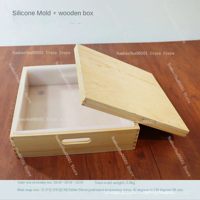 8KG DIY Handmade Soap Toast Square Large Capacity Rendering Cold Process Soap Soap Silicone Mold Edible Silicon