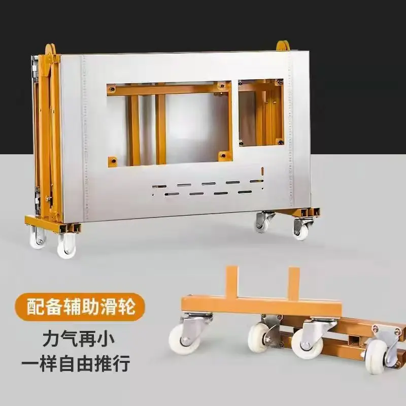 Electric Dust-Free Sliding Table Saw for Woodworking with Portable Folding Design Invisible Push-Pull Saw Head for DIY