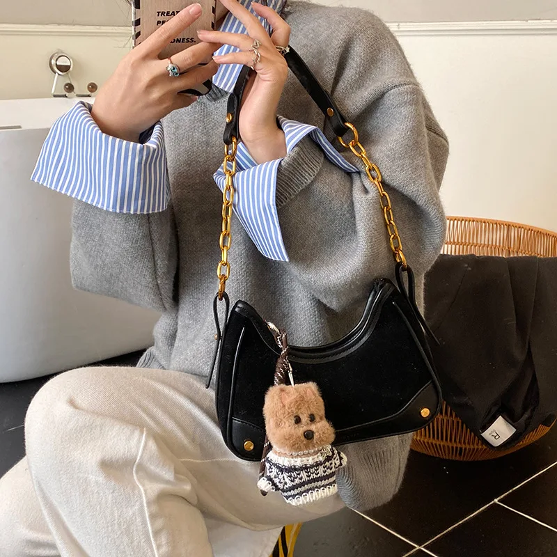 

2025 New Women's Underarm Bag, Genuine Leather Multi-way Shoulder Crossbody Purse, Vintage Quilted Design Bag for Women