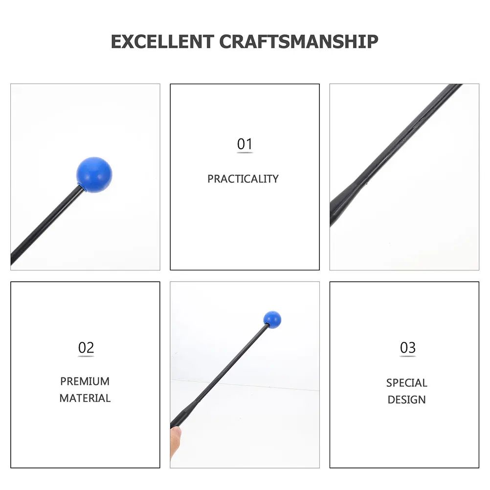 

2 Pairs 's Drumsticks Xylophone Percussion Electric Rubber Marimba Mallets Wood Handle