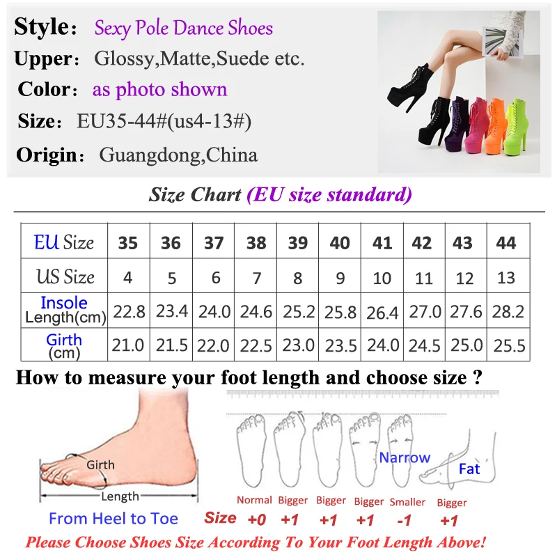 Faux Suede 17cm Pole Dance Shoes Stripper Heels Platform Women Ankle Booties Models Catwalk Lady Knight Boots Lace-up Zip