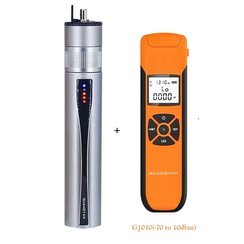 

5-30MW Visual Fault Locator -70 to 10dBm G10 Fiber Optical Power Meter Patch Cord Cable Tester Tool FC/ST/SC