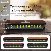 Metal Car Logo Temporary Stop Sign Parking Card Telephone Number Card Plate For Alfa Romeo GT Stelvio F1 Brera Volante Tonale