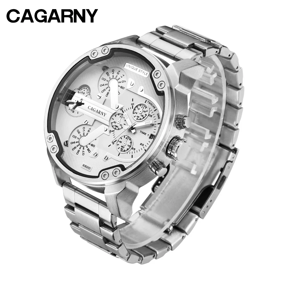 

Relojes 2022, мужские наручные часы Cagarny, модные спортивные кварцевые часы, мужские часы из нержавеющей стали, деловые мужские часы horloges mannen