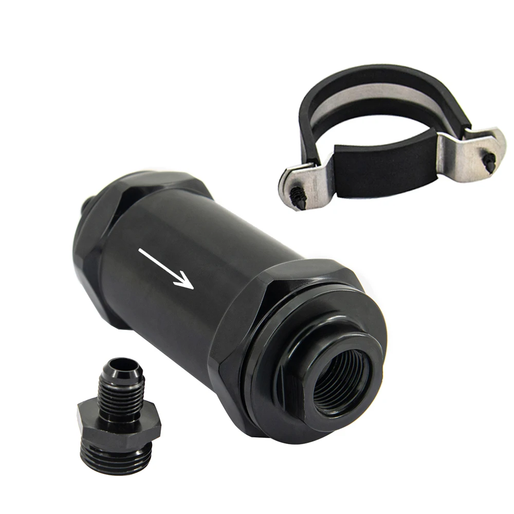 

Inline Fuel Filter E85 Ethanol AN6 / AN8 / AN10 With 100 Micron Stainless Steel Element 6AN 8AN 10AN